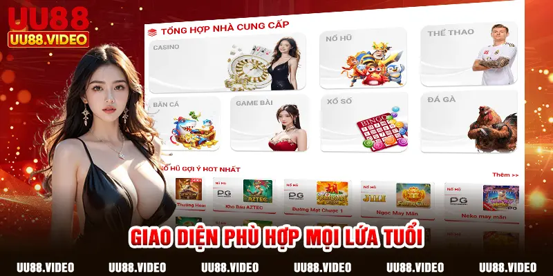 Giao diện phù hợp mọi lứa tuổi